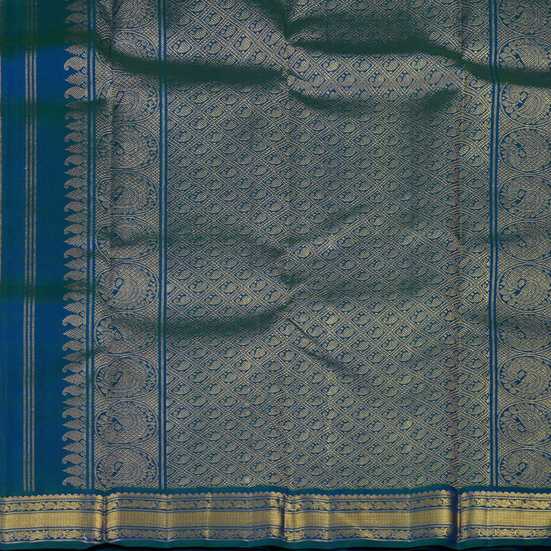 Hayagrivas Handloom Mayilkazhuthu Kanjivaram Silk Saree KBE2233B5-1