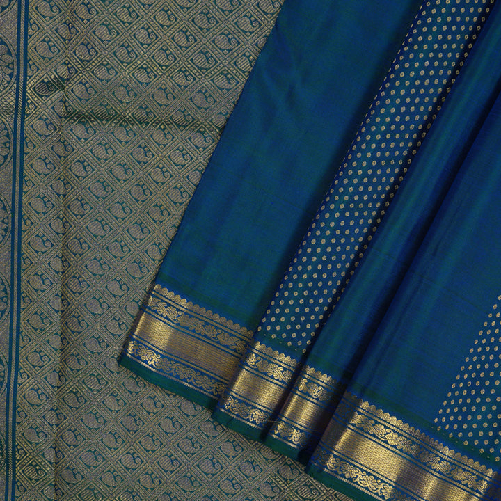 Hayagrivas Handloom Mayilkazhuthu Kanjivaram Silk Saree KBE2233B5-1