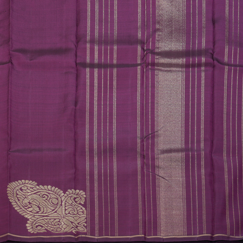 Hayagrivas Handloom Purple Kanjivaram Silk Saree KBE2239B1-1