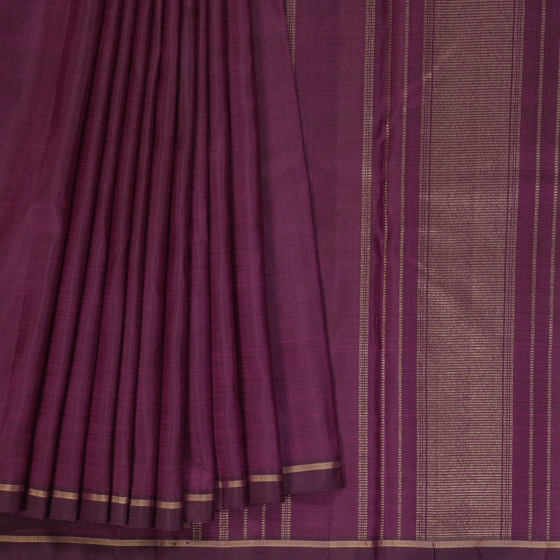 Hayagrivas Handloom Purple Kanjivaram Silk Saree KBE2239B1-1