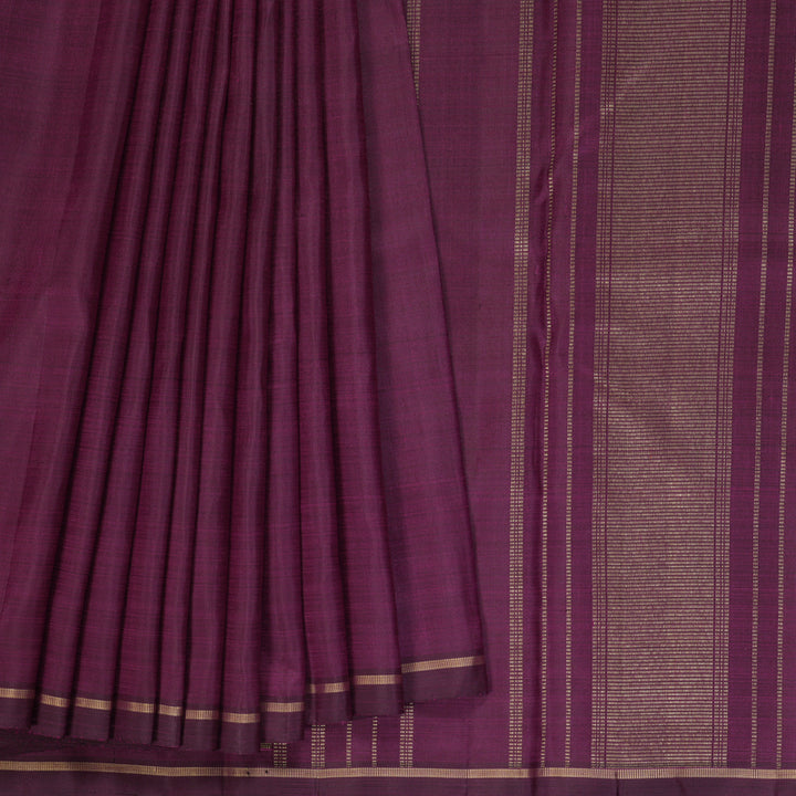 Hayagrivas Handloom Purple Kanjivaram Silk Saree KBE2239B1-1