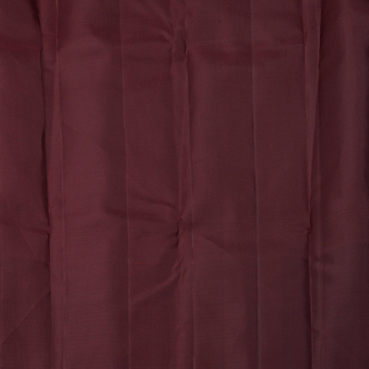 Hayagrivas Handloom Rust Orange Kanjivaram Silk Saree with Coffee Brown Border KBE2245B9-3
