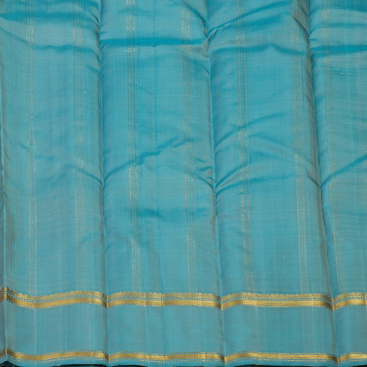Hayagrivas Handloom Mild Peach Kanjivaram Silk Saree with Ganga Jamuna Border KBE2246B8-1