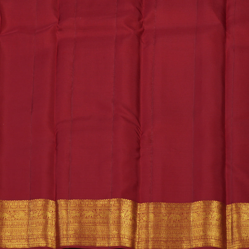 Hayagrivas Handloom Lavendar Pink Kanjivaram Silk Saree with Maroon Border KBE2247B23-1