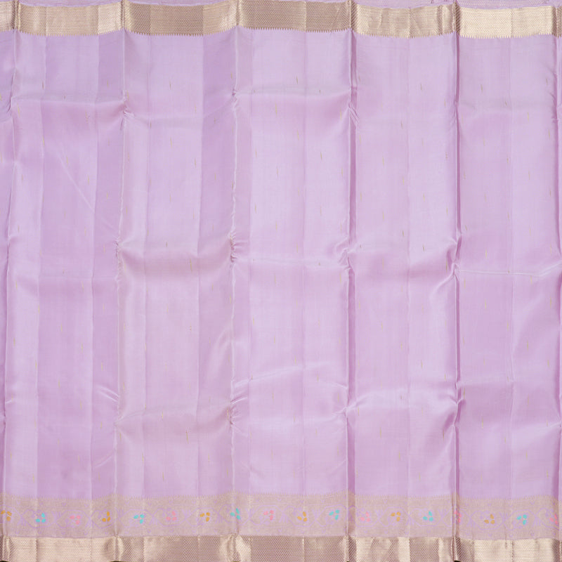 Hayagrivas Handloom Lavender Kanjivaram Silk Saree KBE2247B4-1