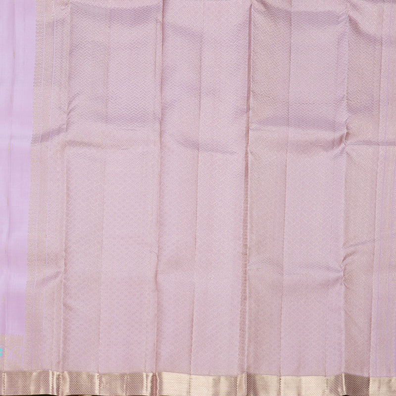 Hayagrivas Handloom Lavender Kanjivaram Silk Saree KBE2247B4-1