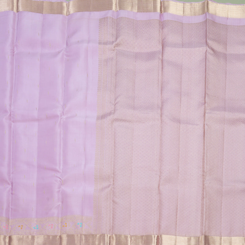 Hayagrivas Handloom Lavender Kanjivaram Silk Saree KBE2247B4-1
