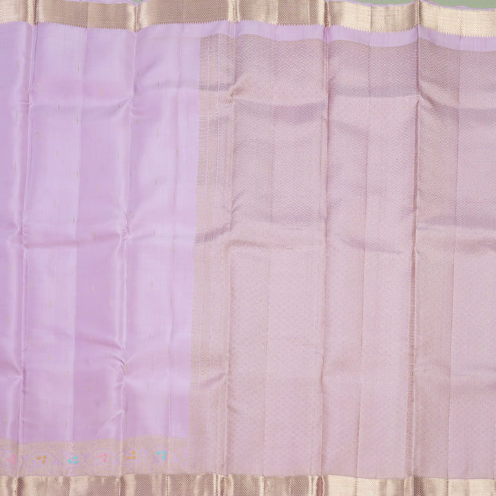 Hayagrivas Handloom Lavender Kanjivaram Silk Saree KBE2247B4-1
