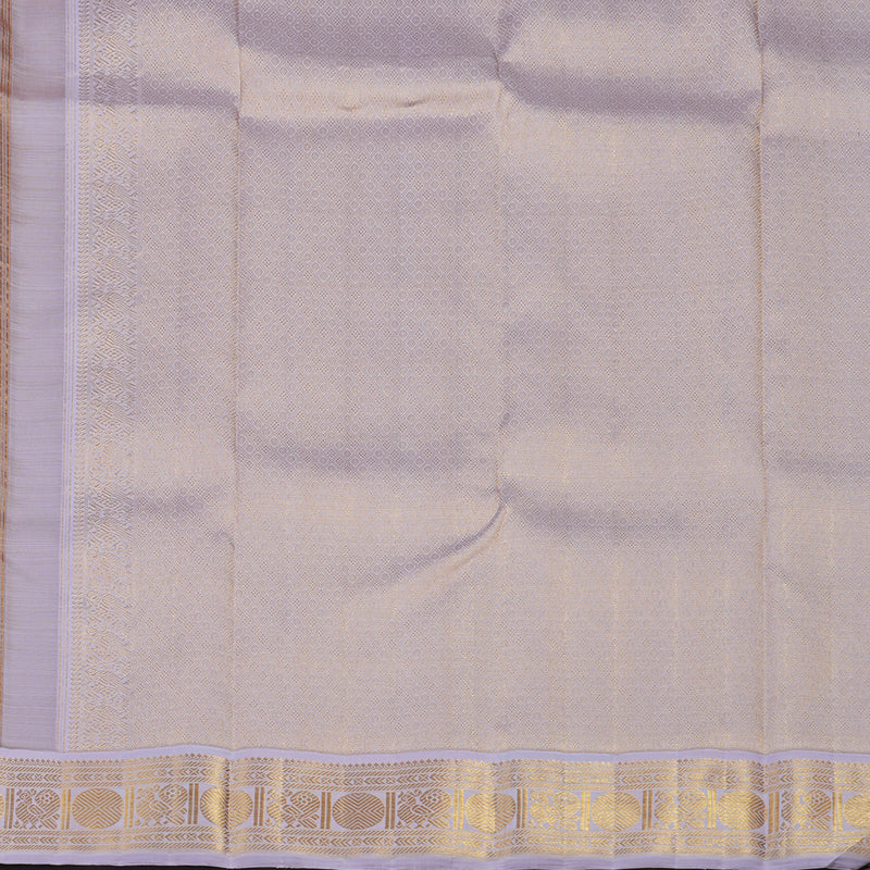 Hayagrivas Handloom Chocolate Brown Kanjivaram Silk Saree with Multicolour Border KBE2251B4-1