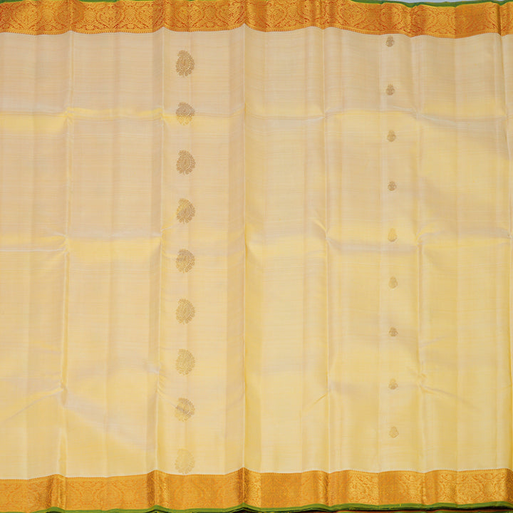 Hayagrivas Handloom Sandal Kanjivaram Silk Saree with Golden Yellow Border KBE2251B5-1