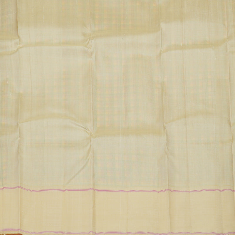 Hayagrivas Handloom Multicolour Checks Kanjivaram Silk Saree with Beige Border KBE2255B3-1