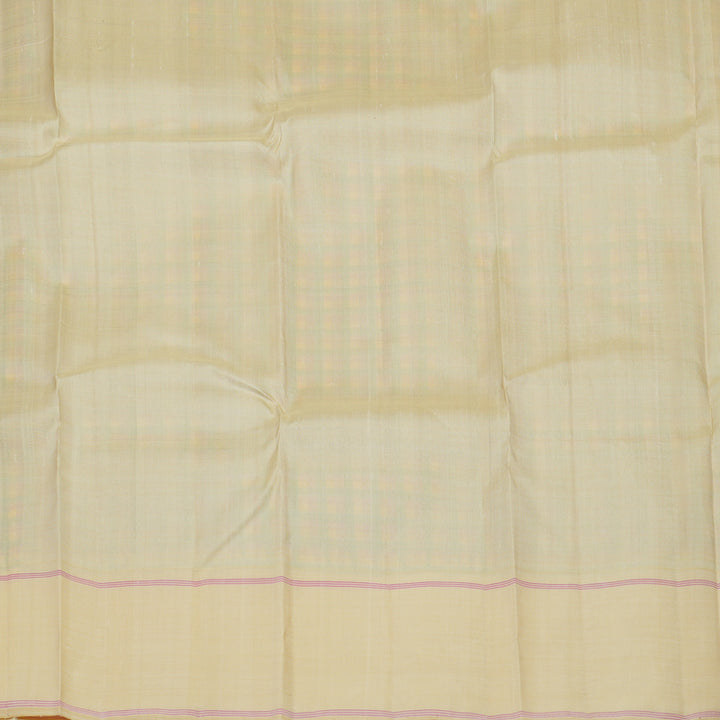 Hayagrivas Handloom Multicolour Checks Kanjivaram Silk Saree with Beige Border KBE2255B3-1