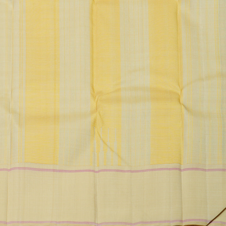 Hayagrivas Handloom Multicolour Checks Kanjivaram Silk Saree with Beige Border KBE2255B3-1