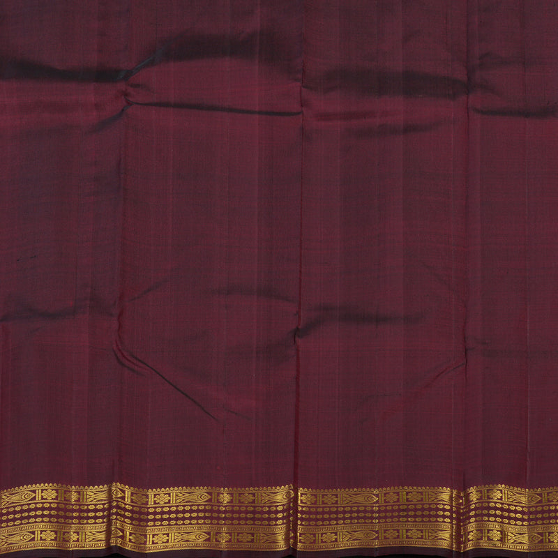 Hayagrivas Handloom Wine Kanjivaram Silk Saree KBE2257B5-1