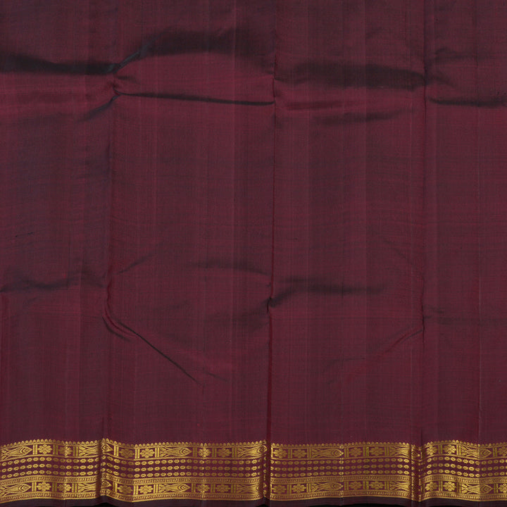 Hayagrivas Handloom Wine Kanjivaram Silk Saree KBE2257B5-1