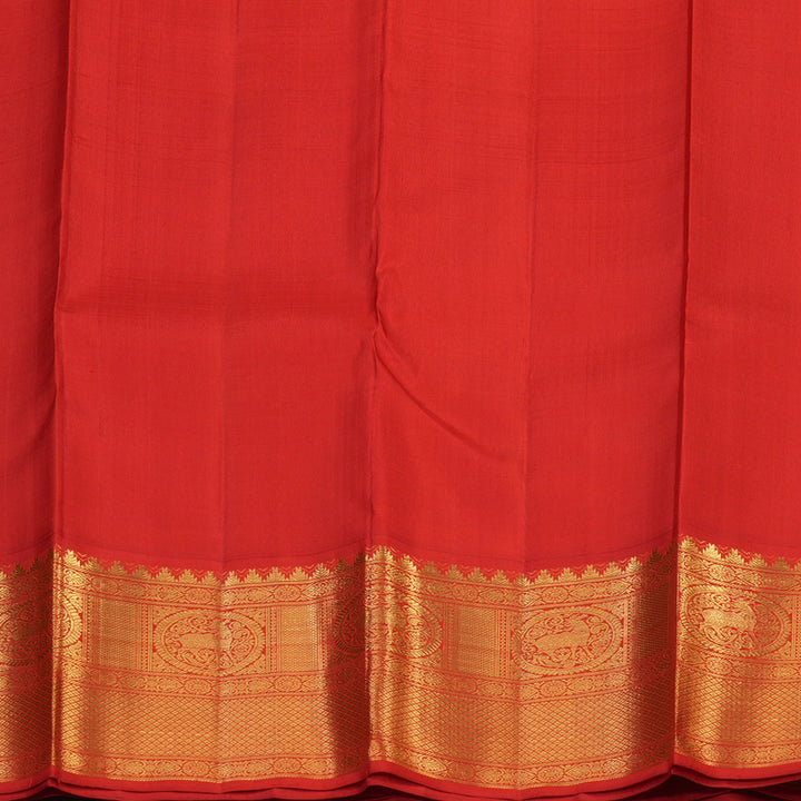 Hayagrivas Handloom Purple Kanjivaram Silk Saree with Red Border KBE2258B1-2