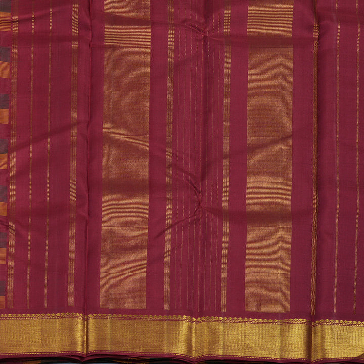Hayagrivas Handloom Multicolour Checks Kanjivaram Silk Saree KBE2268B6-1