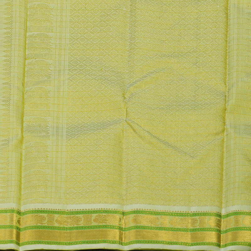 Hayagrivas Handloom Lavendar Kanjivaram Silk Saree with Light Pista Green Border KBE2271B10-1
