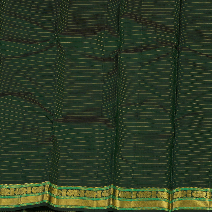 Hayagrivas Handloom Rani Pink Kanjivaram Silk Saree with Karum Pachai Border KBE2271B11-1