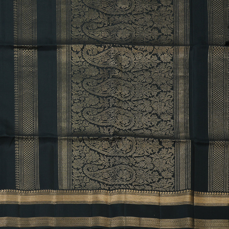 Hayagrivas Black Handloom Soft Silk Saree KBE2275B2-22