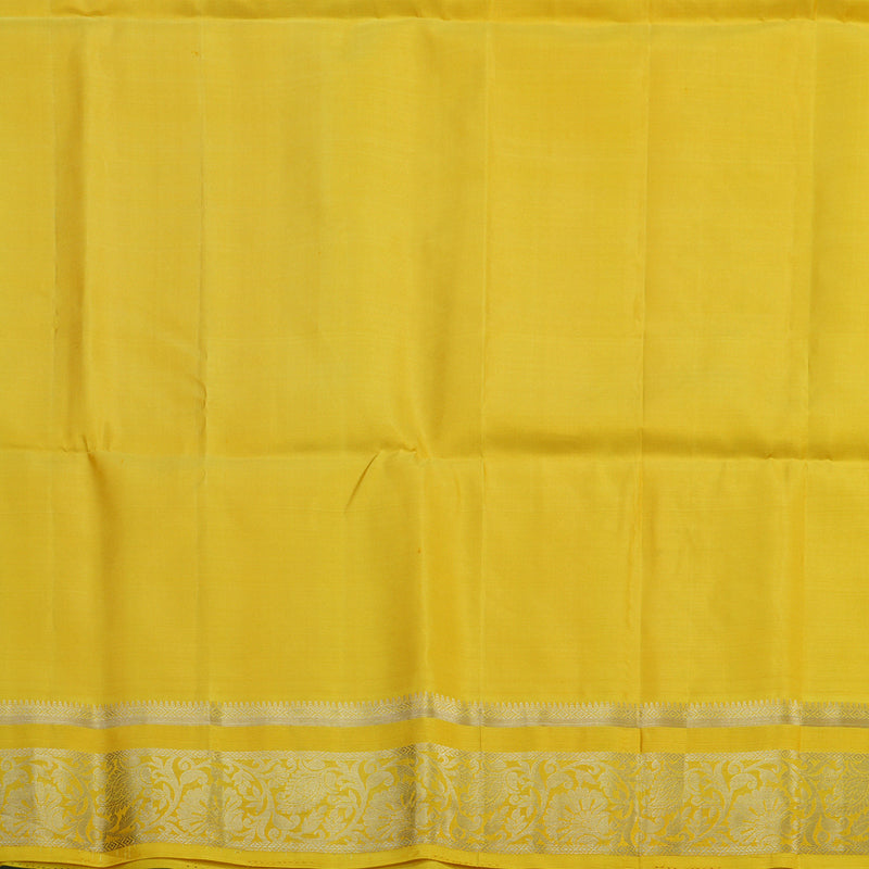 Hayagrivas Lemon Yellow Handloom Soft Silk Saree KBE2275B2-9