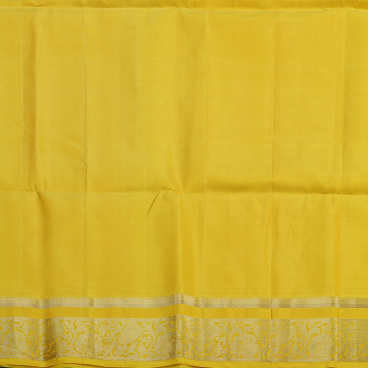 Hayagrivas Lemon Yellow Handloom Soft Silk Saree KBE2275B2-9