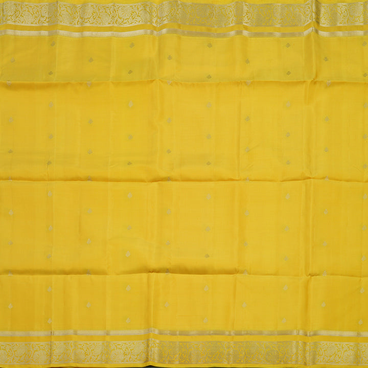 Hayagrivas Lemon Yellow Handloom Soft Silk Saree KBE2275B2-9