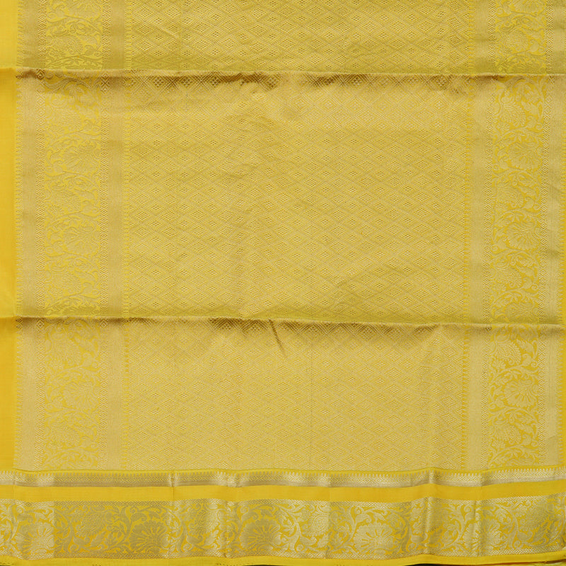 Hayagrivas Lemon Yellow Handloom Soft Silk Saree KBE2275B2-9