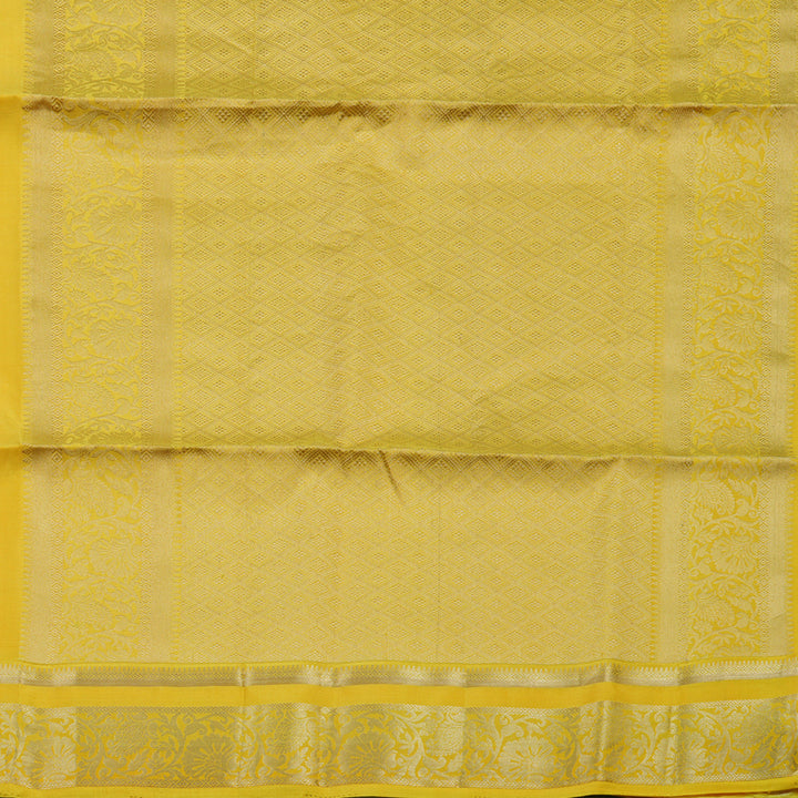 Hayagrivas Lemon Yellow Handloom Soft Silk Saree KBE2275B2-9