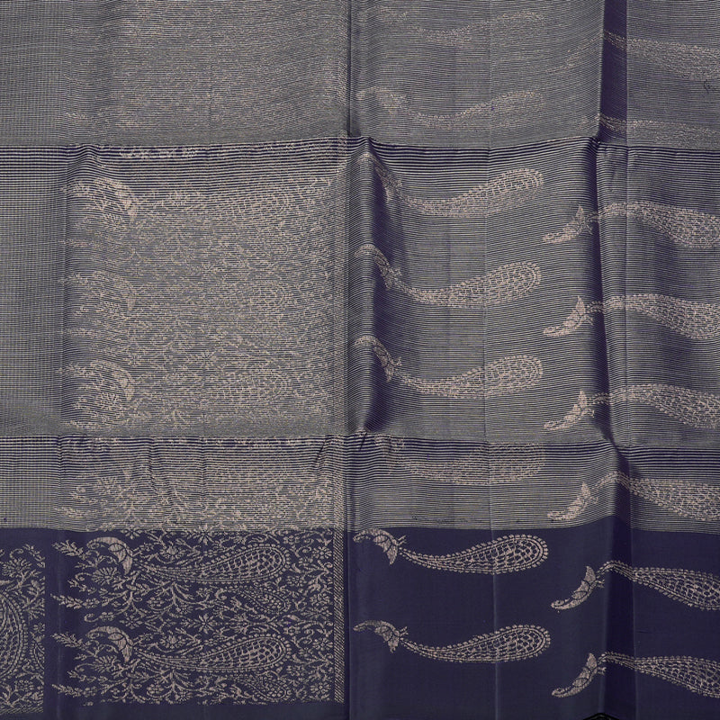 Hayagrivas Navy Blue Handloom Soft Silk Saree KBE2275B2-2