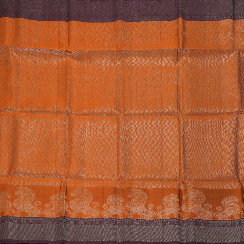 Hayagrivas Rust Orange Handloom Soft Silk Saree KBE2275B2-6