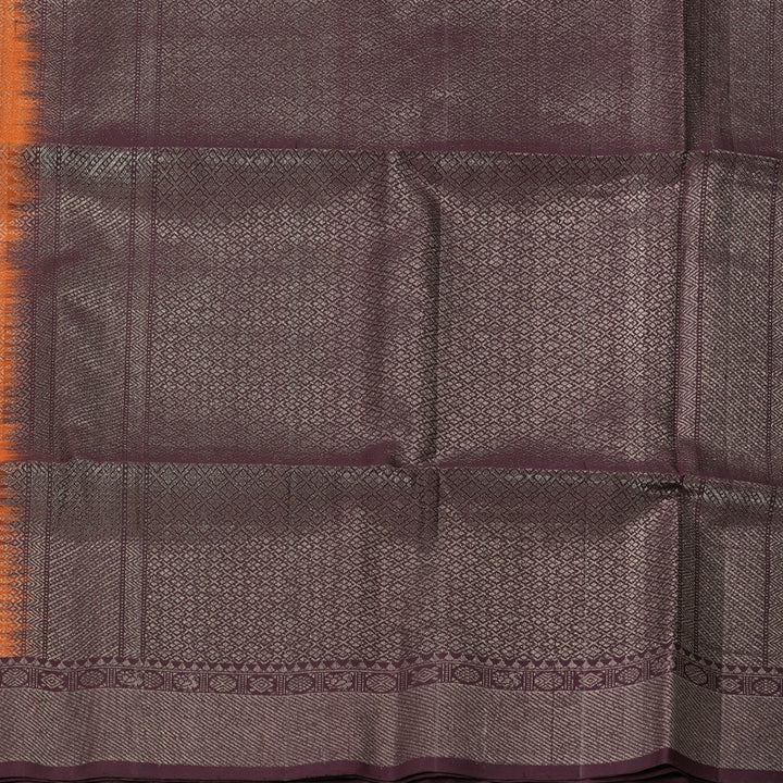 Hayagrivas Rust Orange Handloom Soft Silk Saree KBE2275B2-6