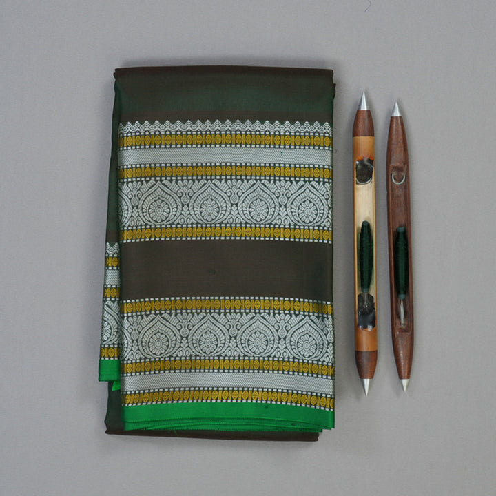 Hayagrivas Handloom Deep Manthalir Kanjivaram Silk Saree KBE2278B4-3