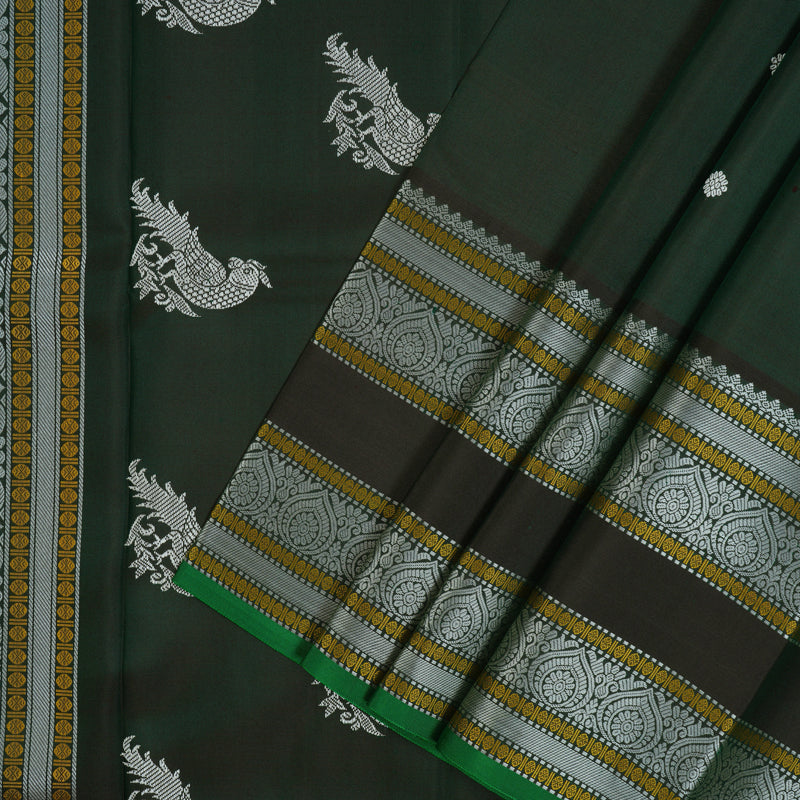 Hayagrivas Handloom Deep Manthalir Kanjivaram Silk Saree KBE2278B4-3