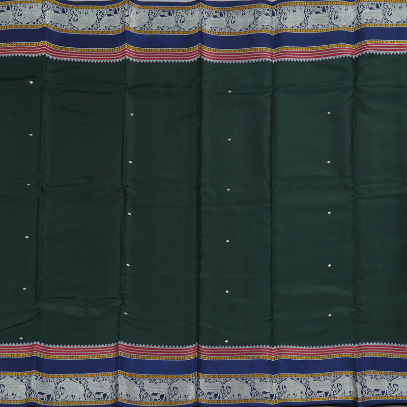 Hayagrivas Handloom Karum Pachai Kanjivaram Silk Saree KBE2278B5-1