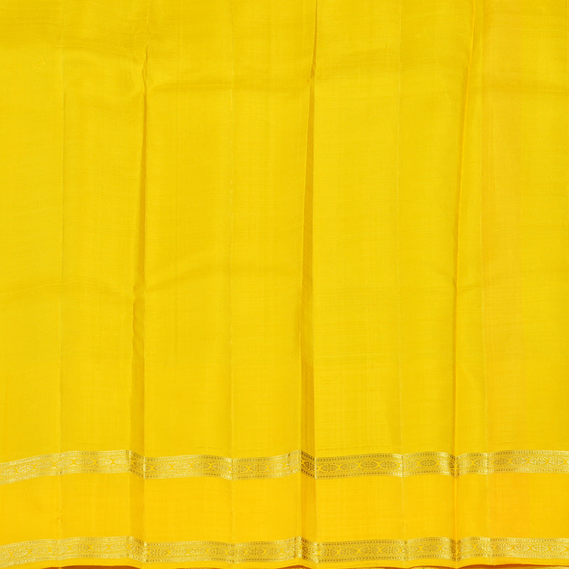 Hayagrivas Handloom Pure Kanjivaram Silk Saree Brilliant Sea Blue KBE227D1-5