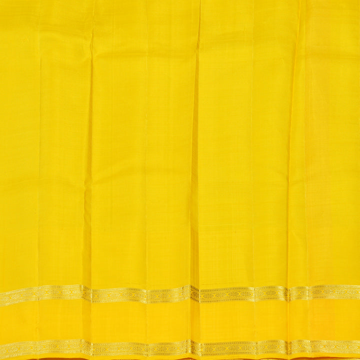 Hayagrivas Handloom Pure Kanjivaram Silk Saree Brilliant Sea Blue KBE227D1-5