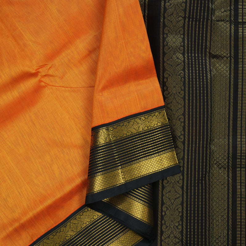Hayagrivas Mambazham Orange Pure Silk Cotton Saree KBE2283B1-13