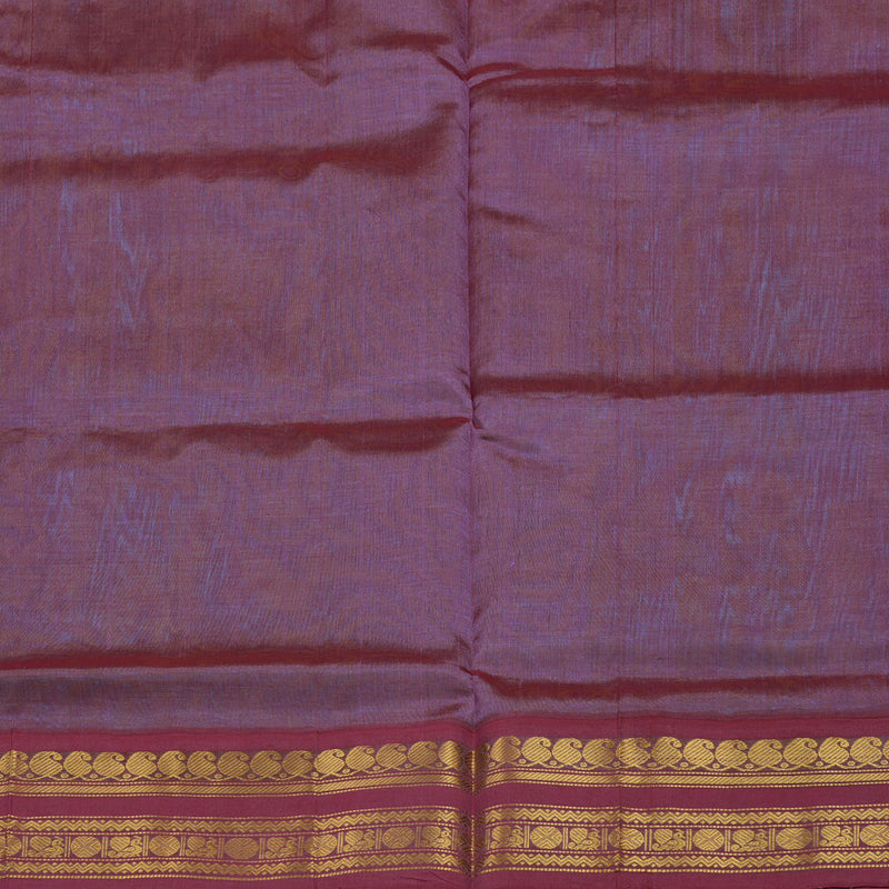 Hayagrivas Dual Tone of Blue & Yellow Pure Silk Cotton Saree KBE2283B1-2