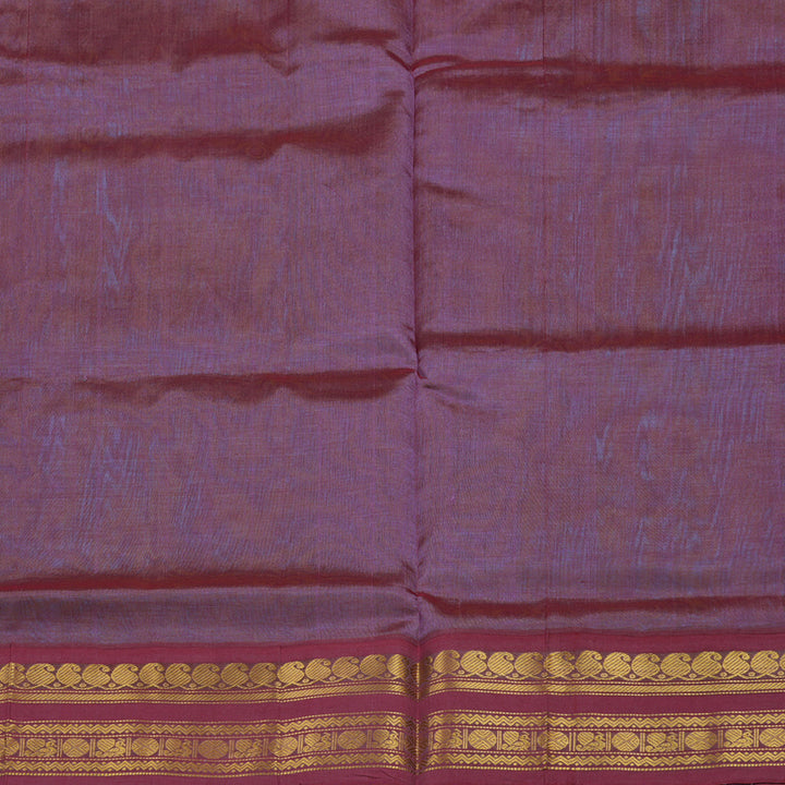 Hayagrivas Dual Tone of Blue & Yellow Pure Silk Cotton Saree KBE2283B1-2