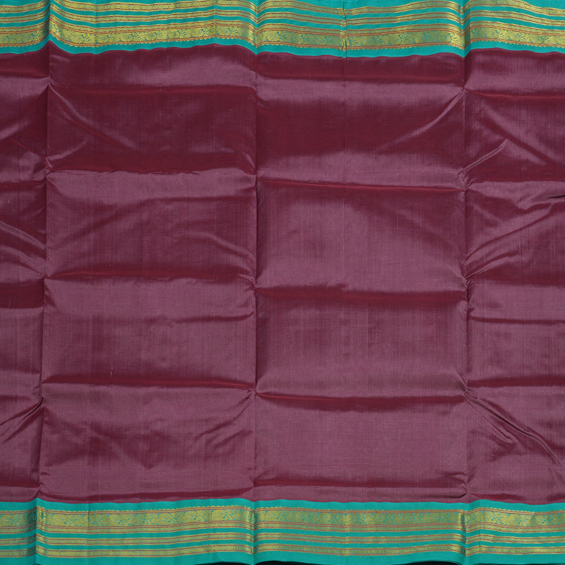 Hayagrivas Pinkish-Purple Pure Silk Cotton Saree KBE2283B1-21