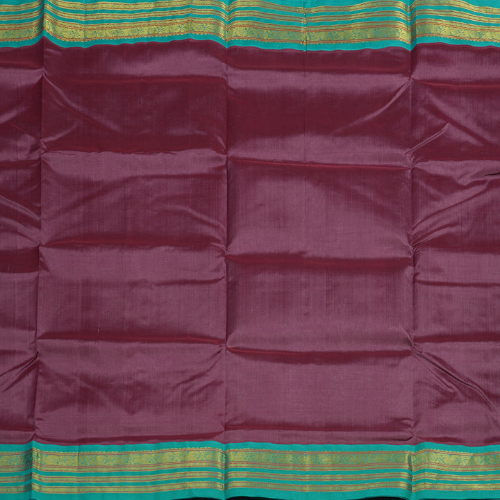Hayagrivas Pinkish-Purple Pure Silk Cotton Saree KBE2283B1-21