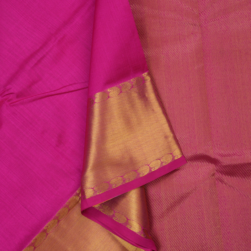 Hayagrivas Magenta Pink Pure Silk Cotton Saree KBE2283B10-8