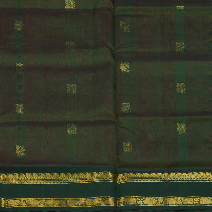 Hayagrivas Red Pure Silk Cotton Saree KBE2283B2-16