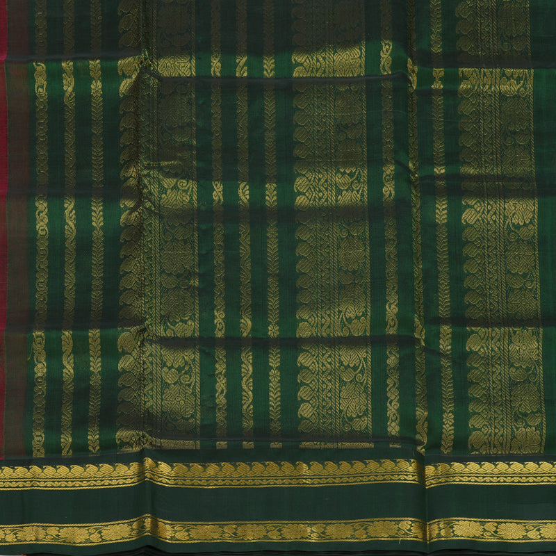 Hayagrivas Red Pure Silk Cotton Saree KBE2283B2-16