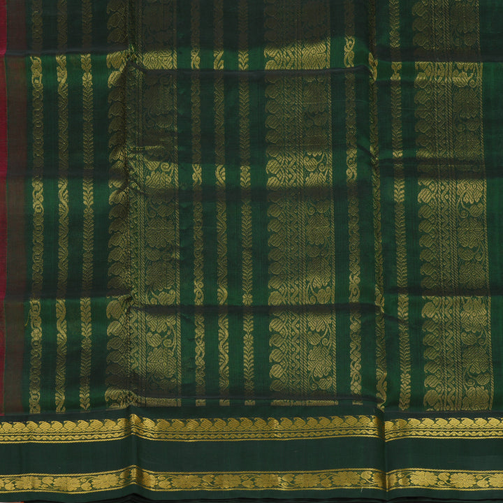 Hayagrivas Red Pure Silk Cotton Saree KBE2283B2-16