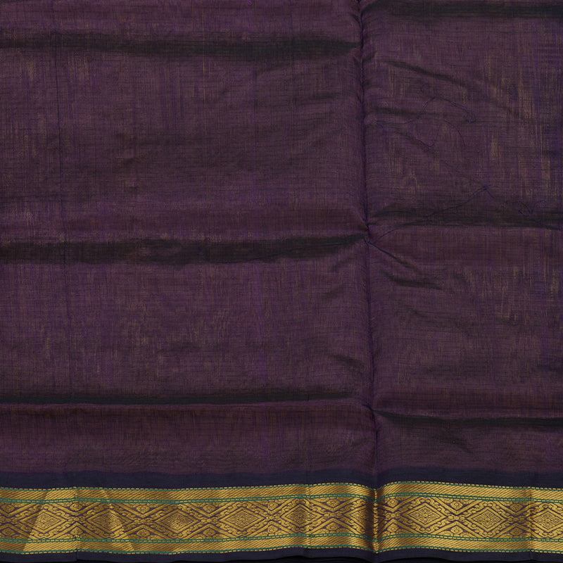 Hayagrivas Dark Gold Pure Silk Cotton Saree KBE2283B3-14