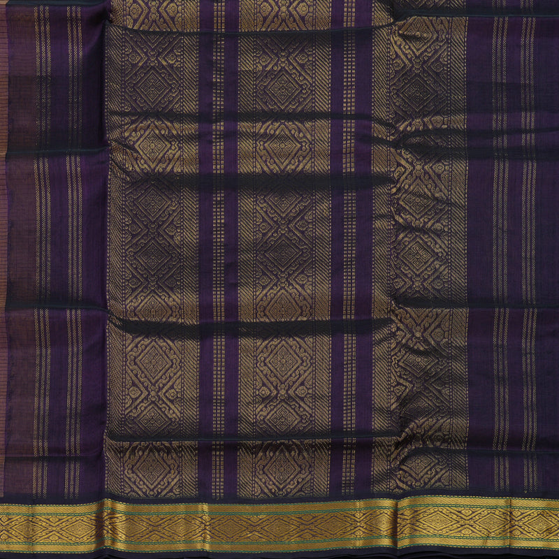 Hayagrivas Dark Gold Pure Silk Cotton Saree KBE2283B3-14