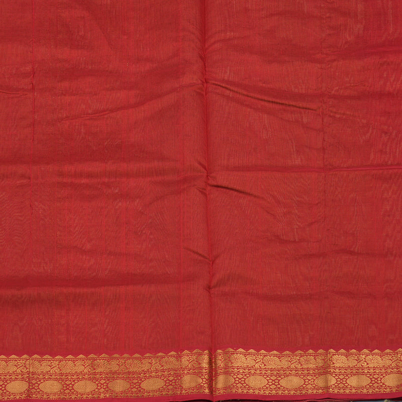 Hayagrivas Khaki Brown Pure Silk Cotton Saree KBE2283B7-1