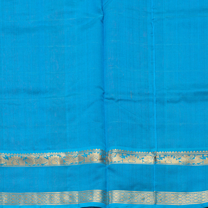 Hayagrivas Dark Maroon Pure Silk Cotton Saree KBE2283B7-10